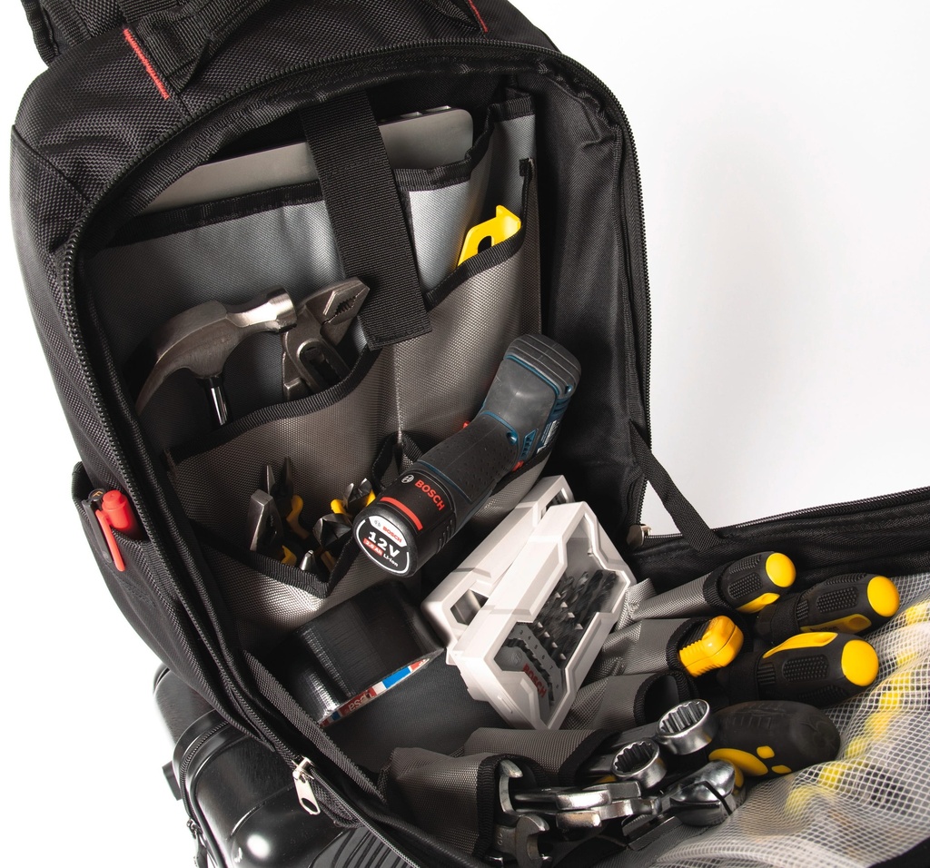 Backpack for tools and laptop