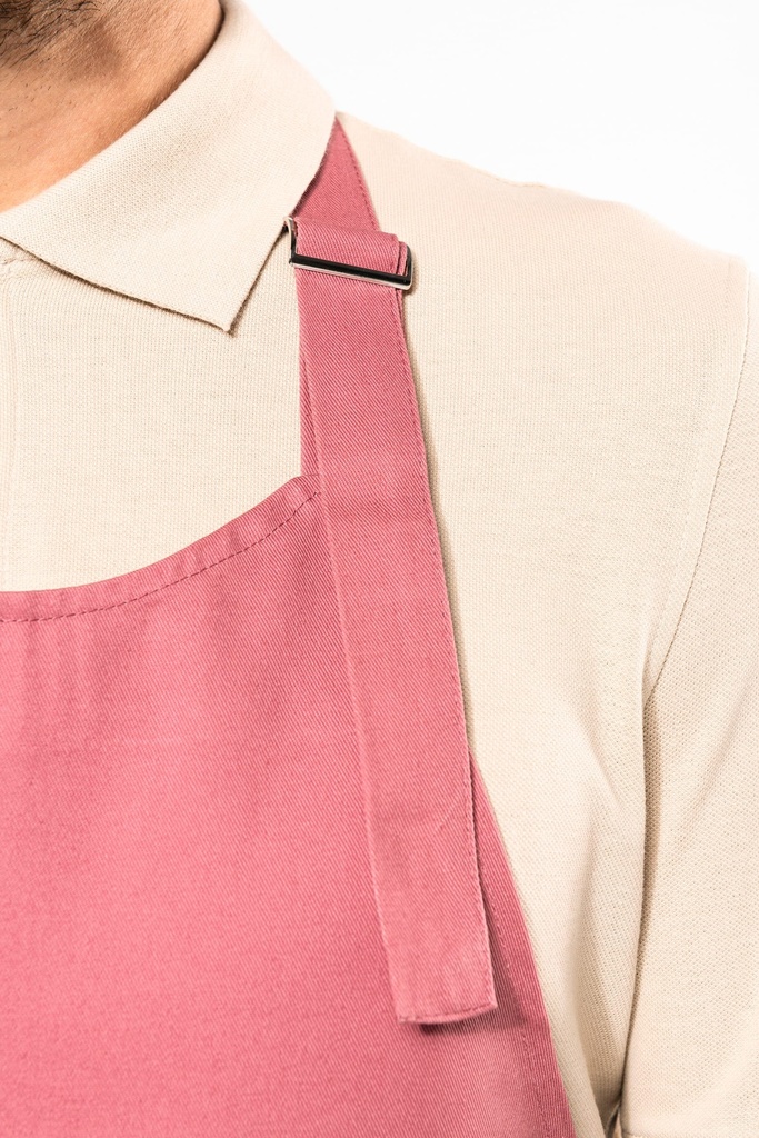 Cotton apron with pocket