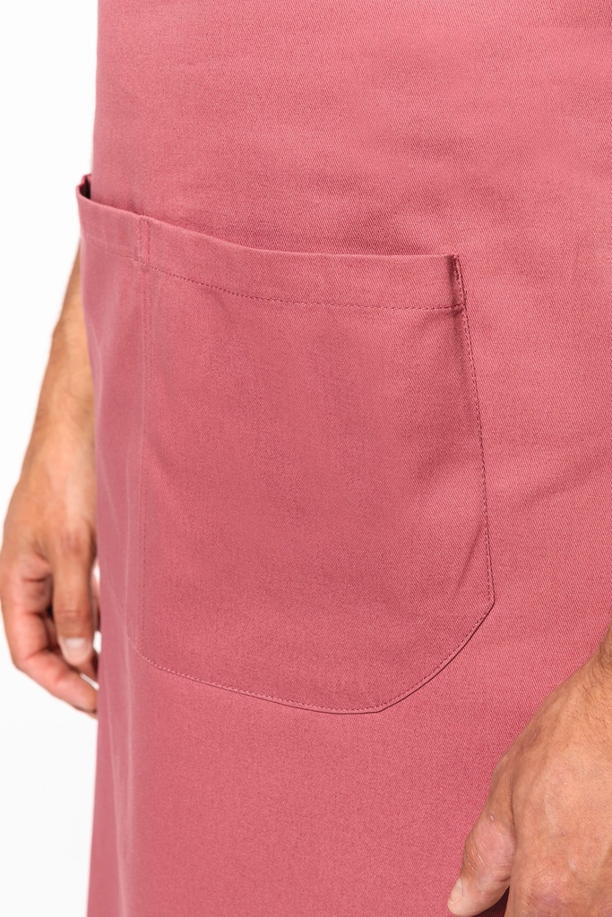 Cotton apron with pocket