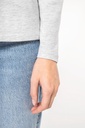 Ladies' long-sleeved crew neck T-shirt