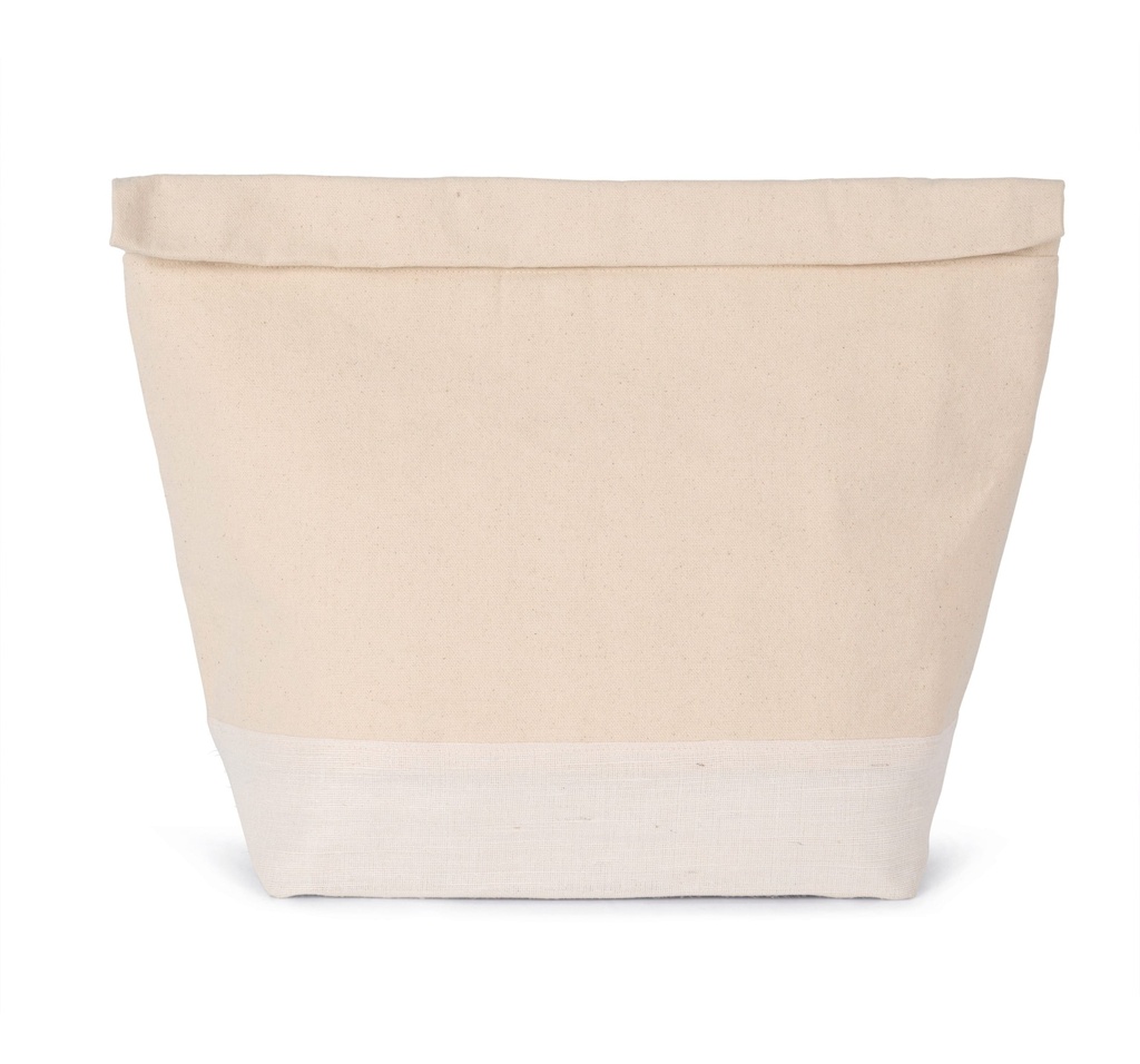 Cooler bag with rolltop fastening