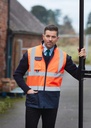 Hi-vis padded bodywarmer