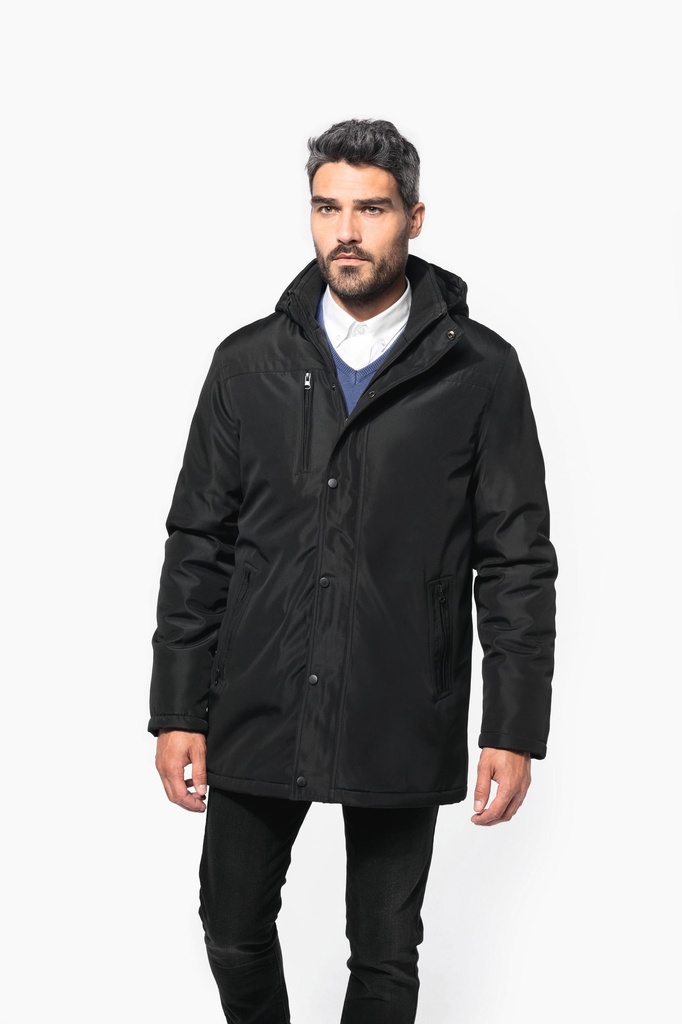 Parka with removable hood