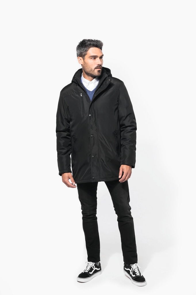Parka with removable hood