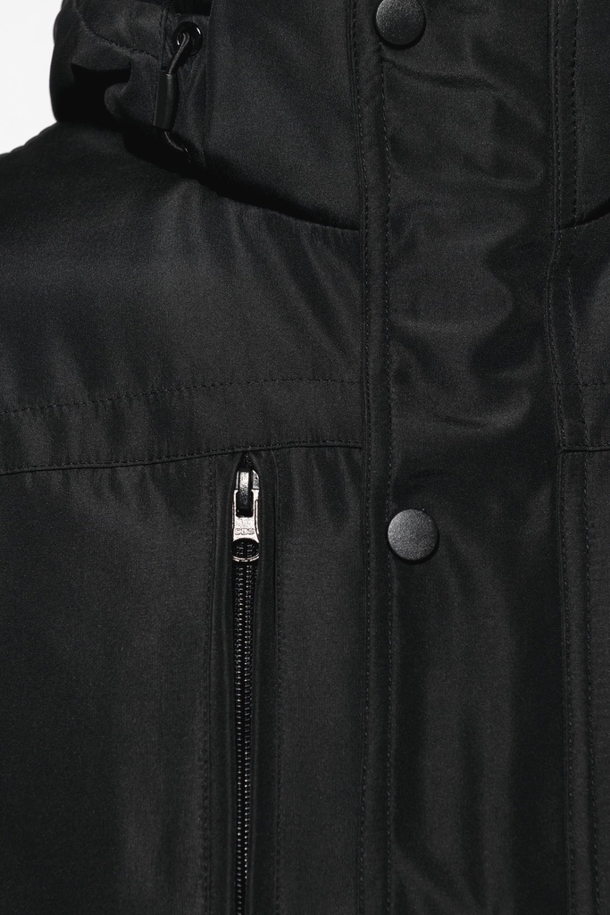 Parka with removable hood