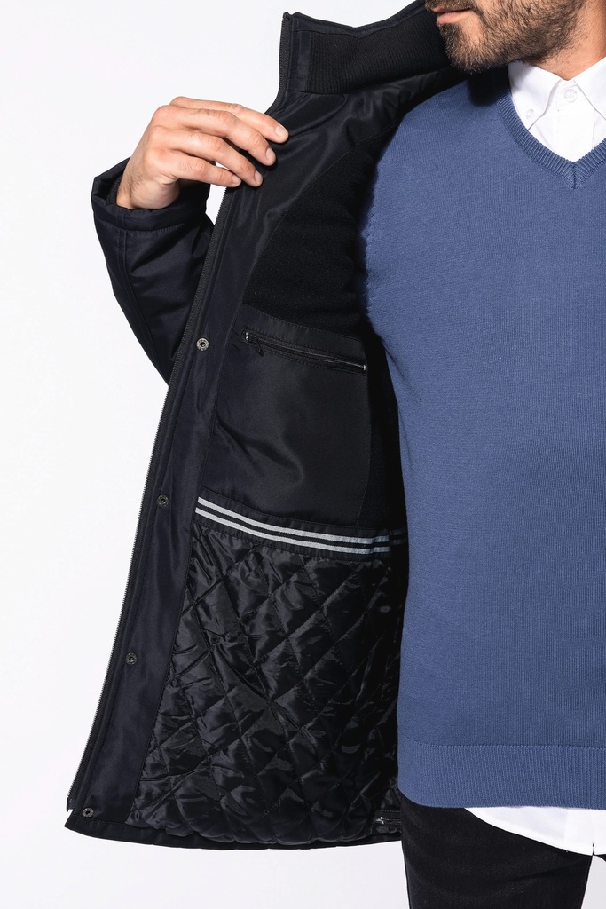 Parka with removable hood