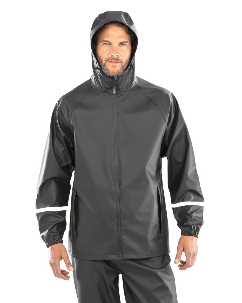 Prism PU waterproof jacket with reflective strips