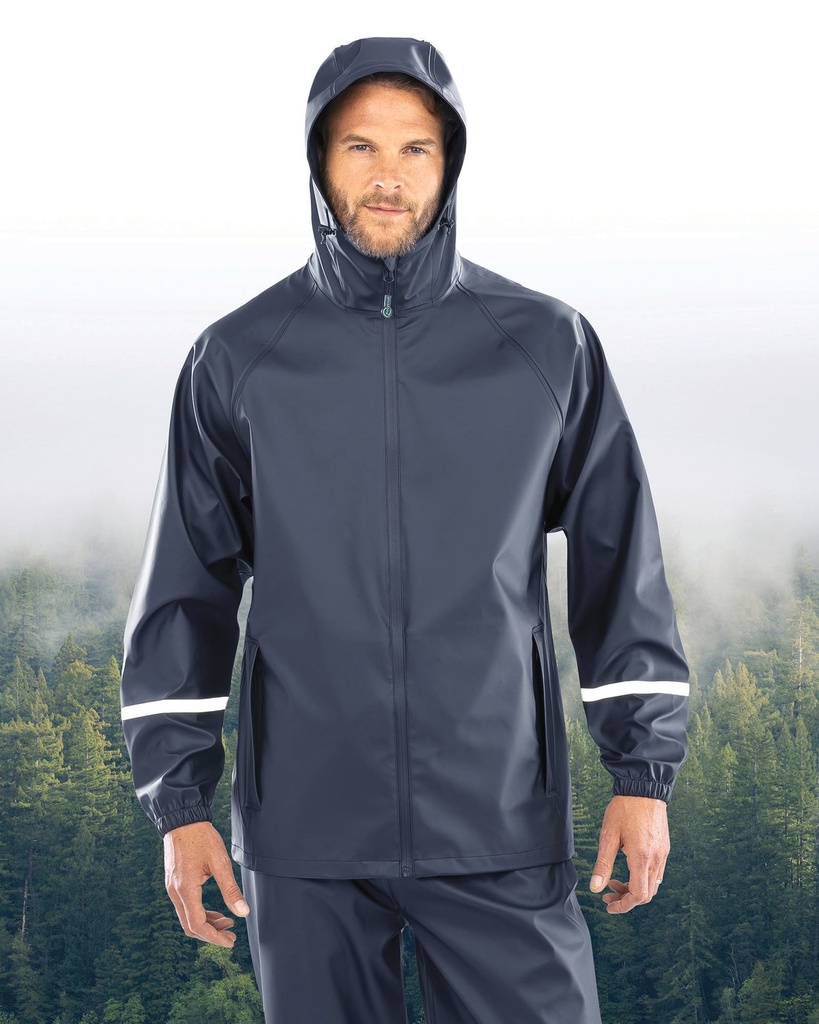 Prism PU waterproof jacket with reflective strips