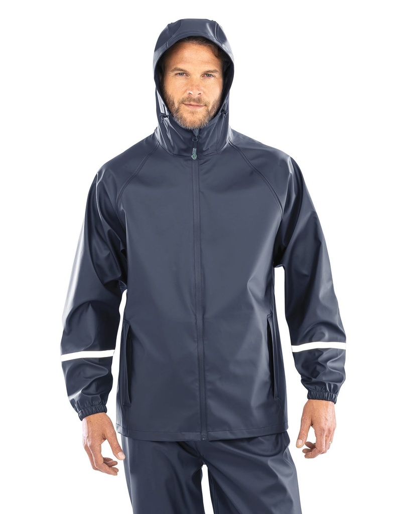 Prism PU waterproof jacket with reflective strips