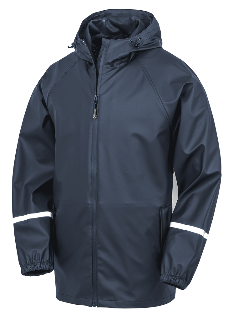 Prism PU waterproof jacket with reflective strips