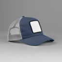 5-panel trucker cap with square patch