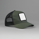 5-panel trucker cap with square patch
