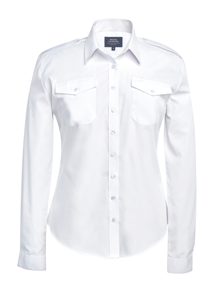 Ladies' long sleeve pilot shirt - BROOK TAVERNER