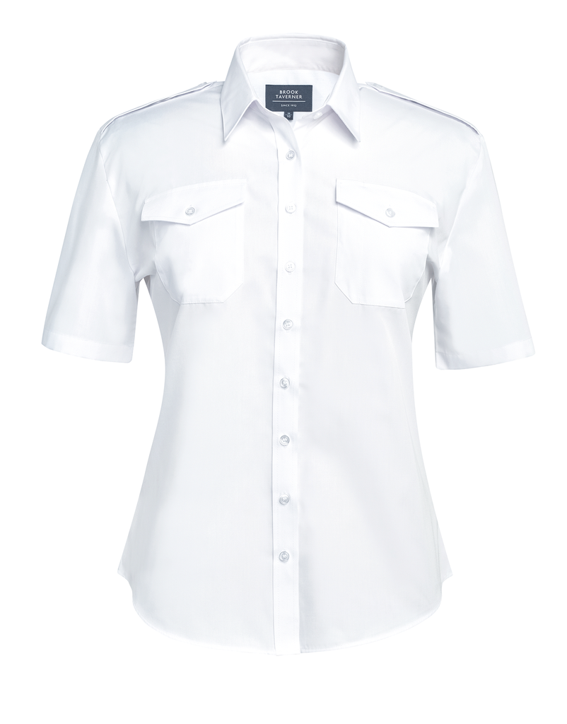 Ladies' short sleeve pilot shirt - BROOK TAVERNER