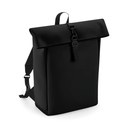 Backpack with roll-top flap in matt polyurethane - BagBase®