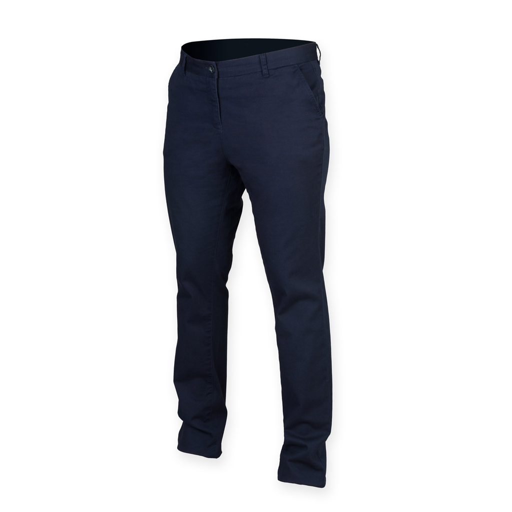 Ladies' Stretch Chino Trousers - Front Row