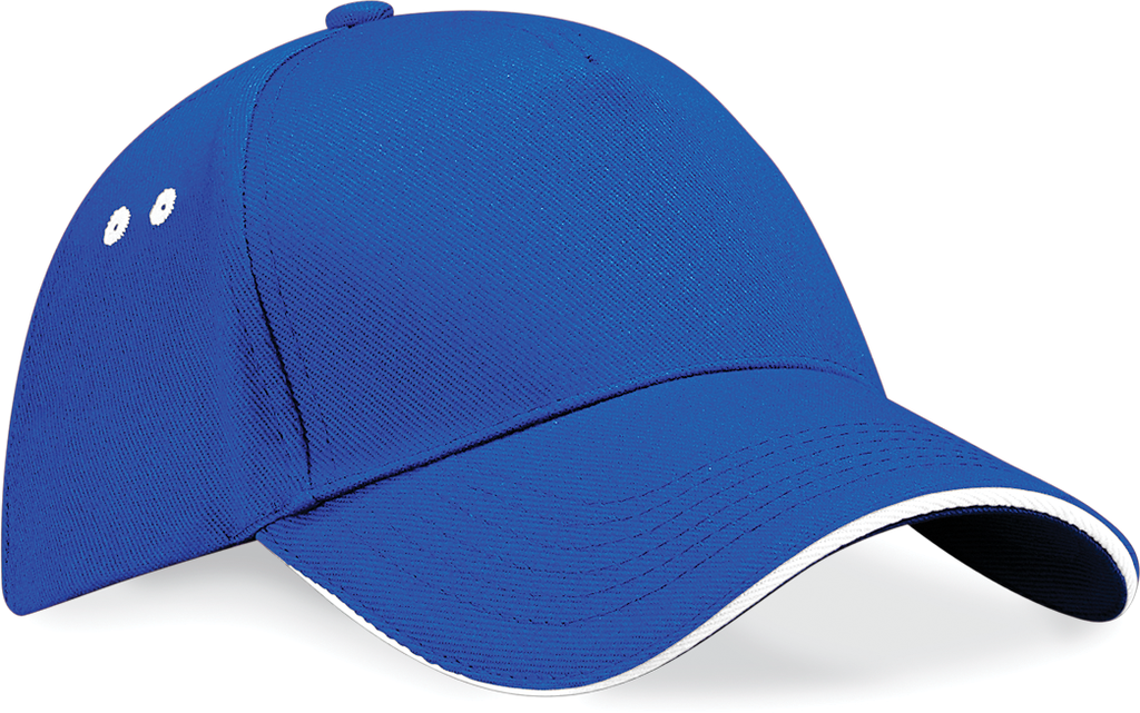 Men ultimate 5 panels cap - contrast sandwich peak - Beechfield®