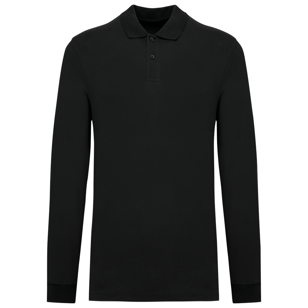Men's Organic 180 piqué polo shirt long sleeves - Kariban