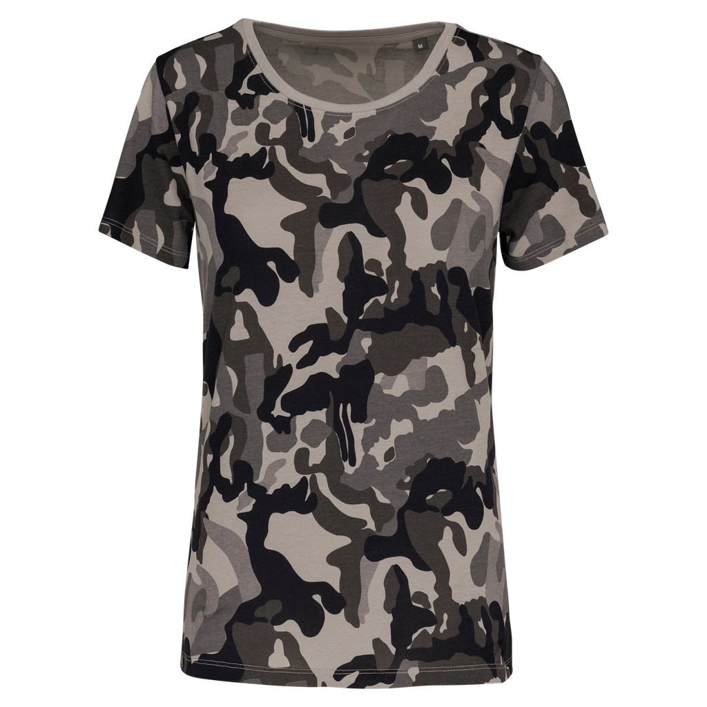 Ladies' short-sleeved camo t-shirt - Kariban