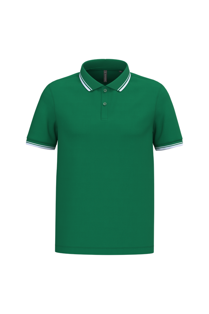 Men's short-sleeved poloshirt with contrasting piping - Kariban