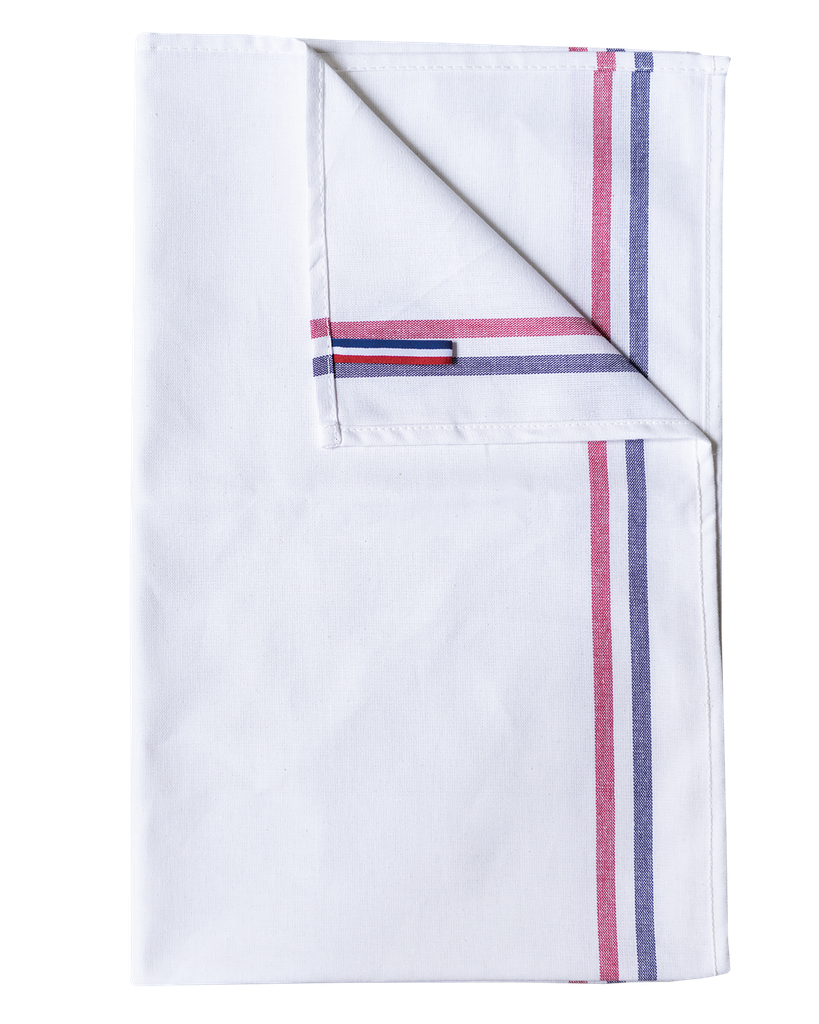 2-stripe tea towel - "Origine France Garantie" - Kariban
