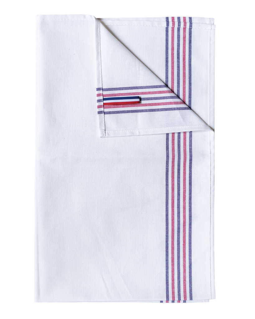 Striped tea towel - "Origine France Garantie" - Kariban