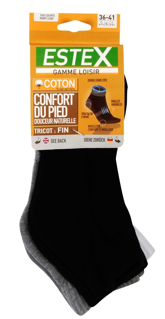 Romy short socks Pack of 3 pairs - Estex