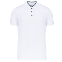 Men's short-sleeved polo shirt with Mandarin collar - Kariban
