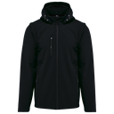Unisex 3-layer softshell hooded jacket with removable sleeves - Kariban