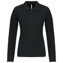 Ladies’ long-sleeved piqué polo shirt - Kariban