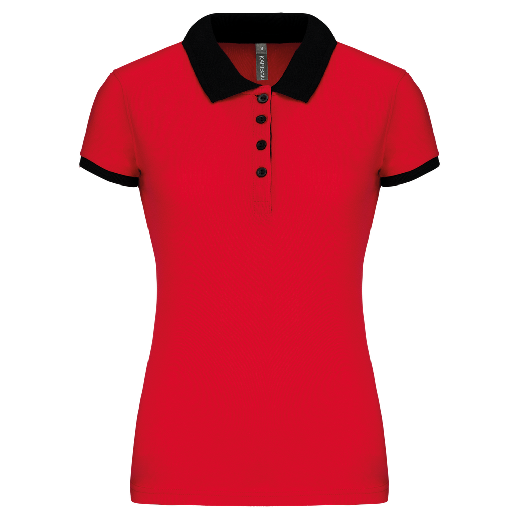 Ladies’ two-tone piqué polo shirt - Kariban