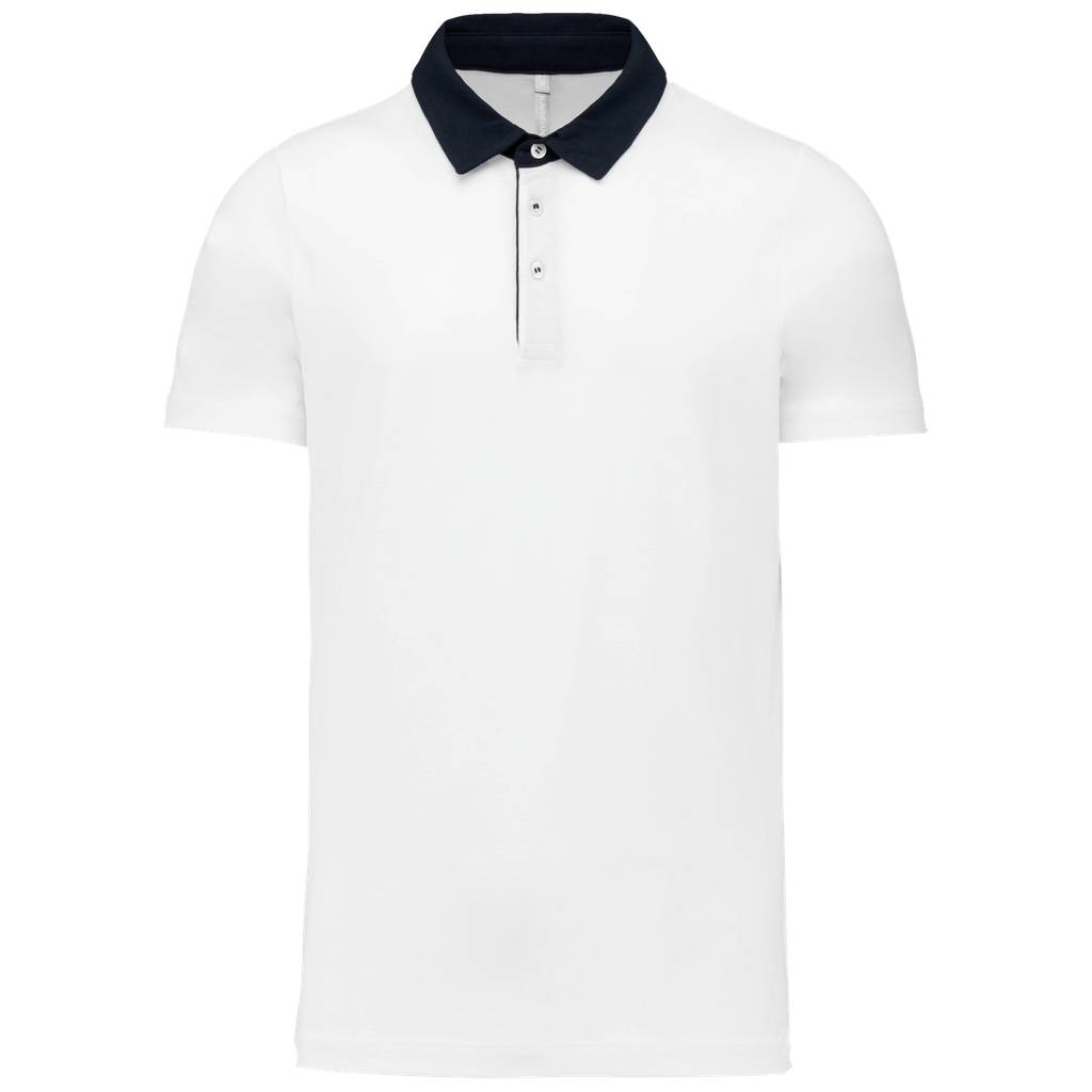Men's two-tone jersey polo shirt - Kariban