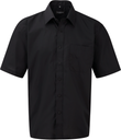 Men's Short-Sleeved Polycotton Poplin Shirt - Russell