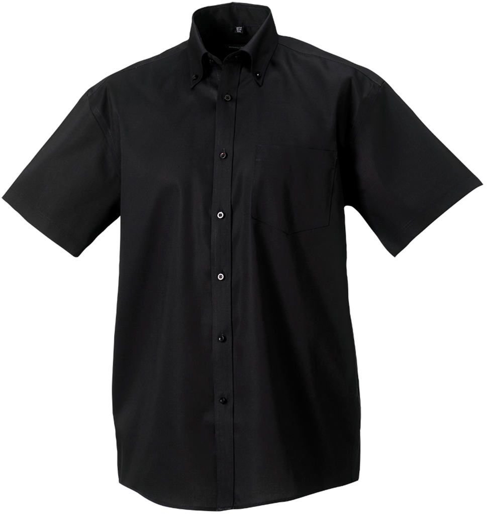 Men's Short-Sleeved Non-Iron Shirt - Classic Fit - Russell