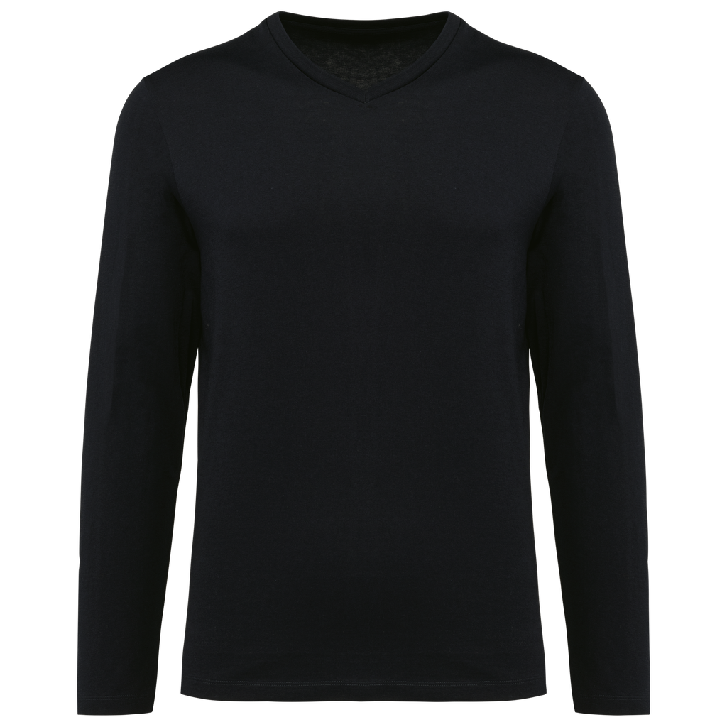 Men's V-neck long-sleeved Supima® t-shirt - Kariban Premium