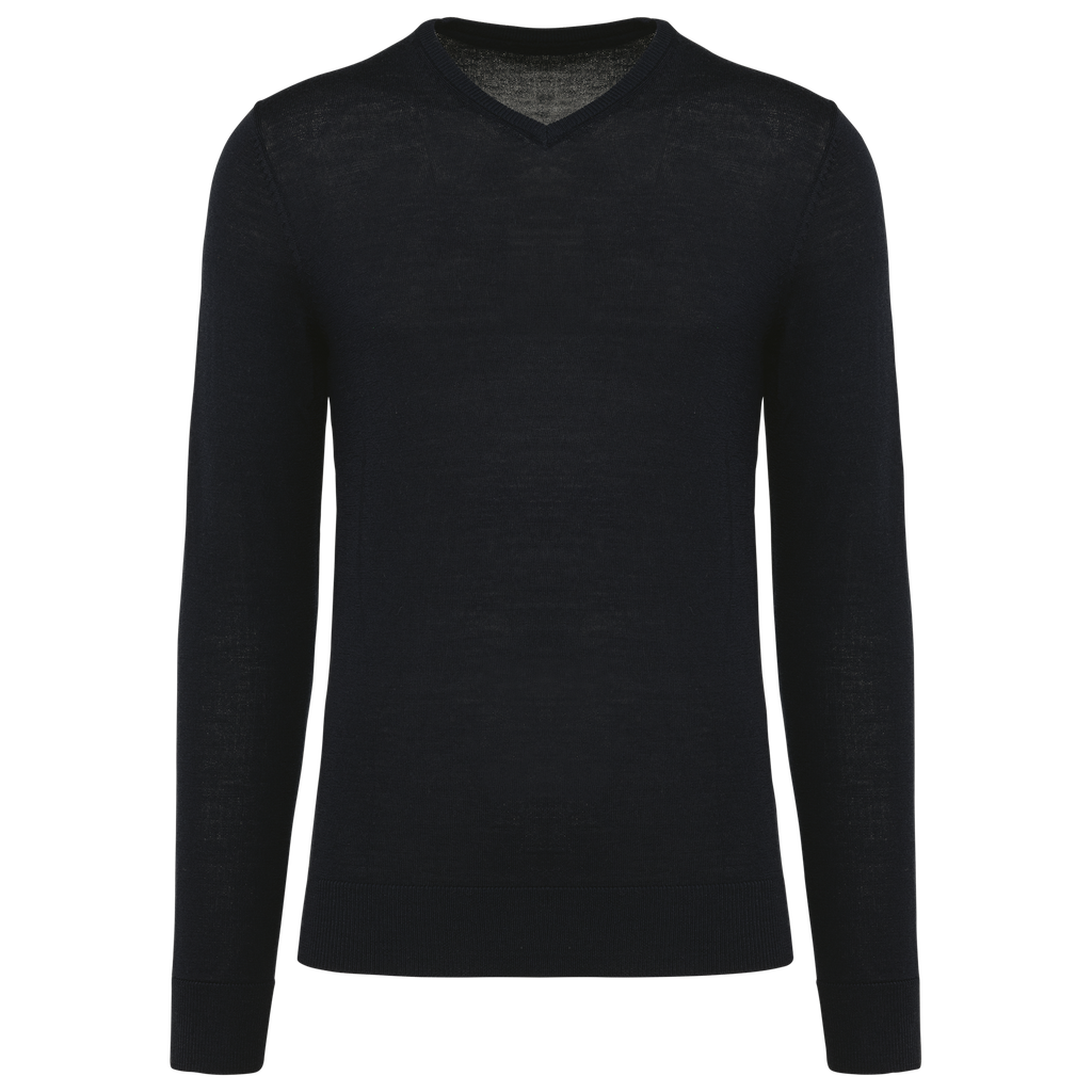 Men's V-neck merino jumper - Kariban Premium