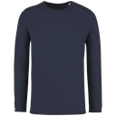 Eco-friendly men's raw edge collar round neck jumper - Native Spirit