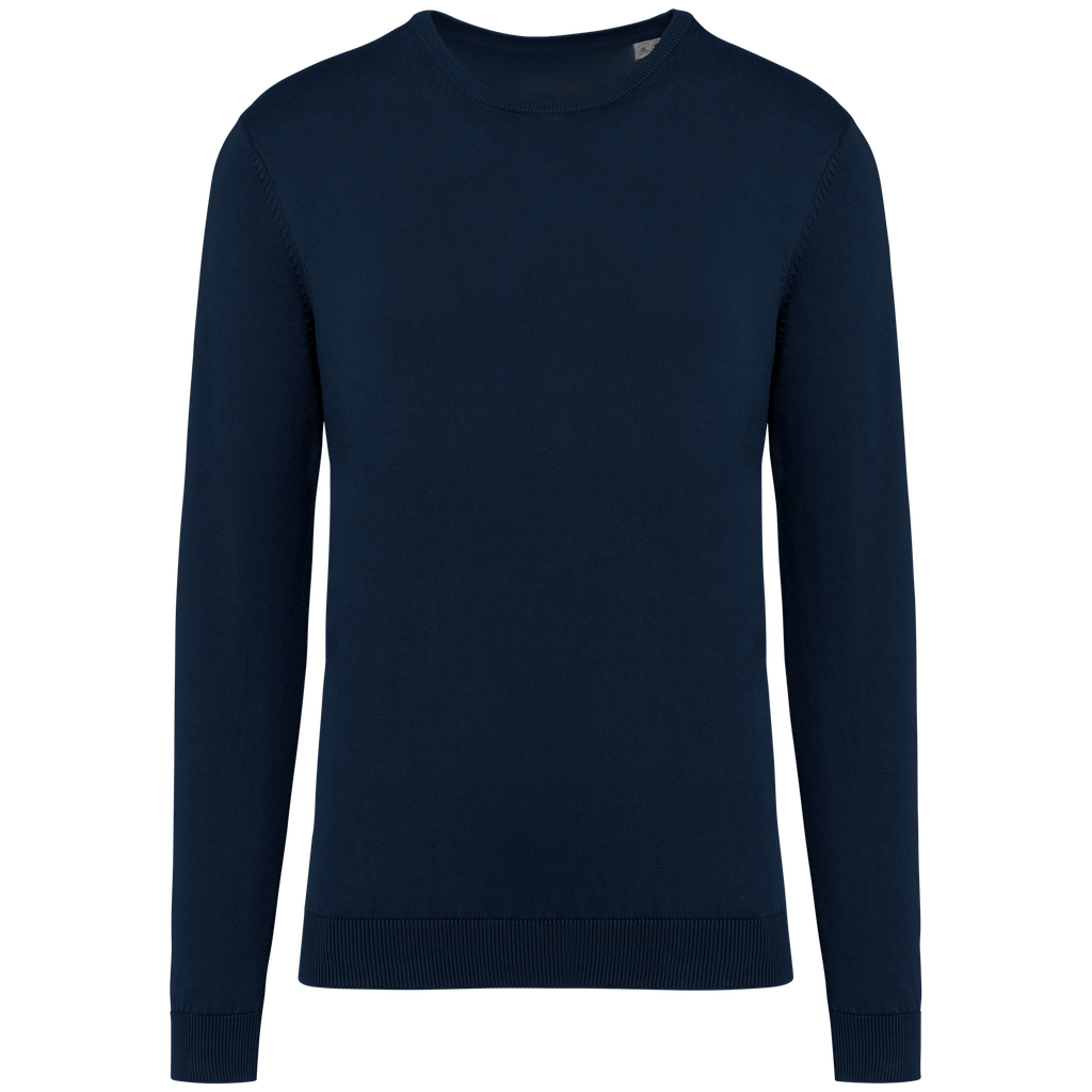 Eco-friendly men’s washed effect crew neck jumper - Native Spirit