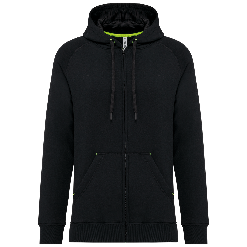 Unisex zipped fleece hoodie - PROACT®