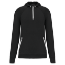 Unisex zip neck hooded sports sweatshirt - PROACT®
