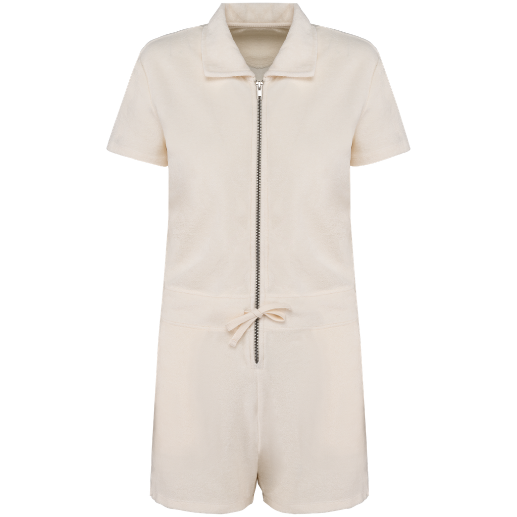 Eco-friendly ladies’ Terry Towel zipped jumpsuit - Native Spirit