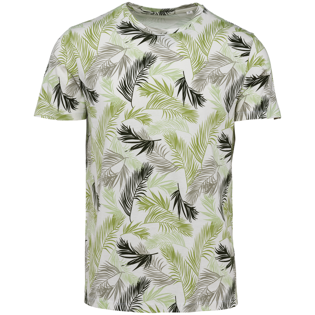 Eco-friendly men’s tropical print t-shirt - Native Spirit