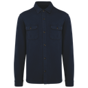 Eco-friendly men's washed effect brushed fleece overshirt - Native Spirit
