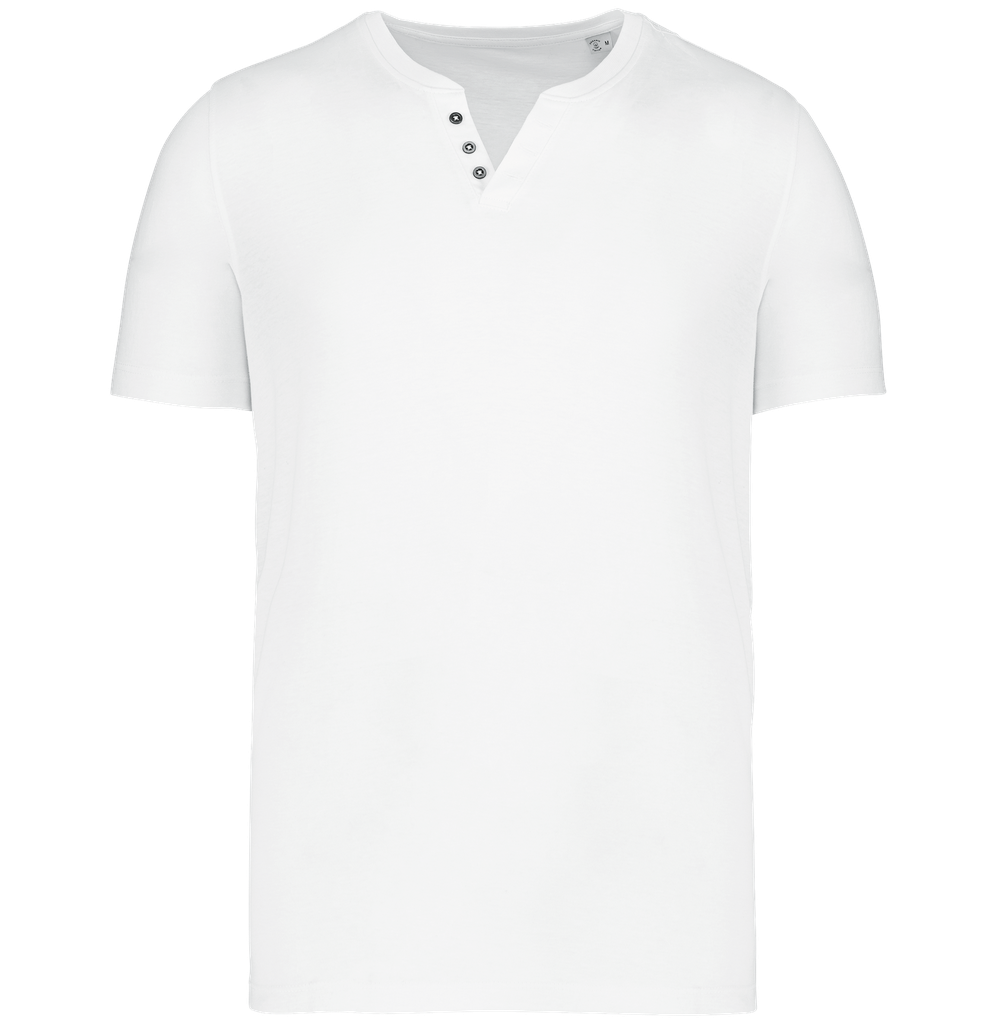 V-neck t-shirt with buttons - Kariban