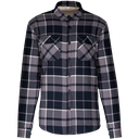 Sherpa-lined checked SHIRT JACKET - Kariban