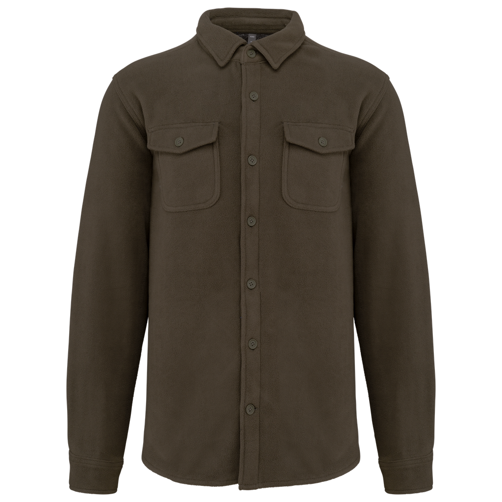 Sherpa-lined fleece overshirt - Kariban