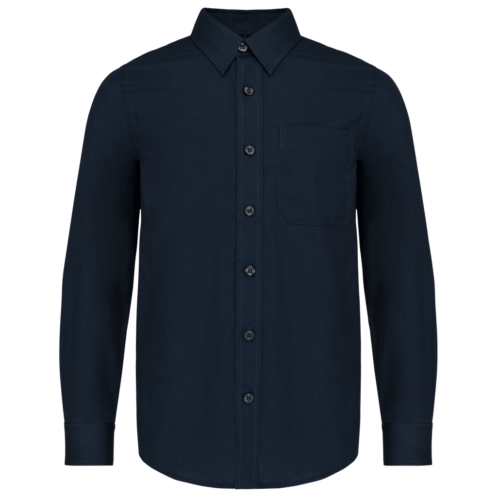 Kid's LONG-SLEEVED Poplin Shirt - Kariban