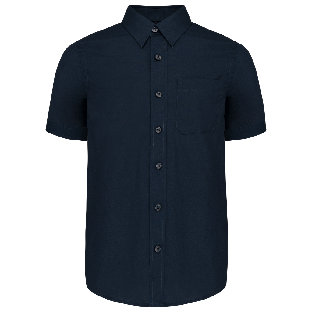 Kids' short-sleeved cotton poplin shirt - Kariban