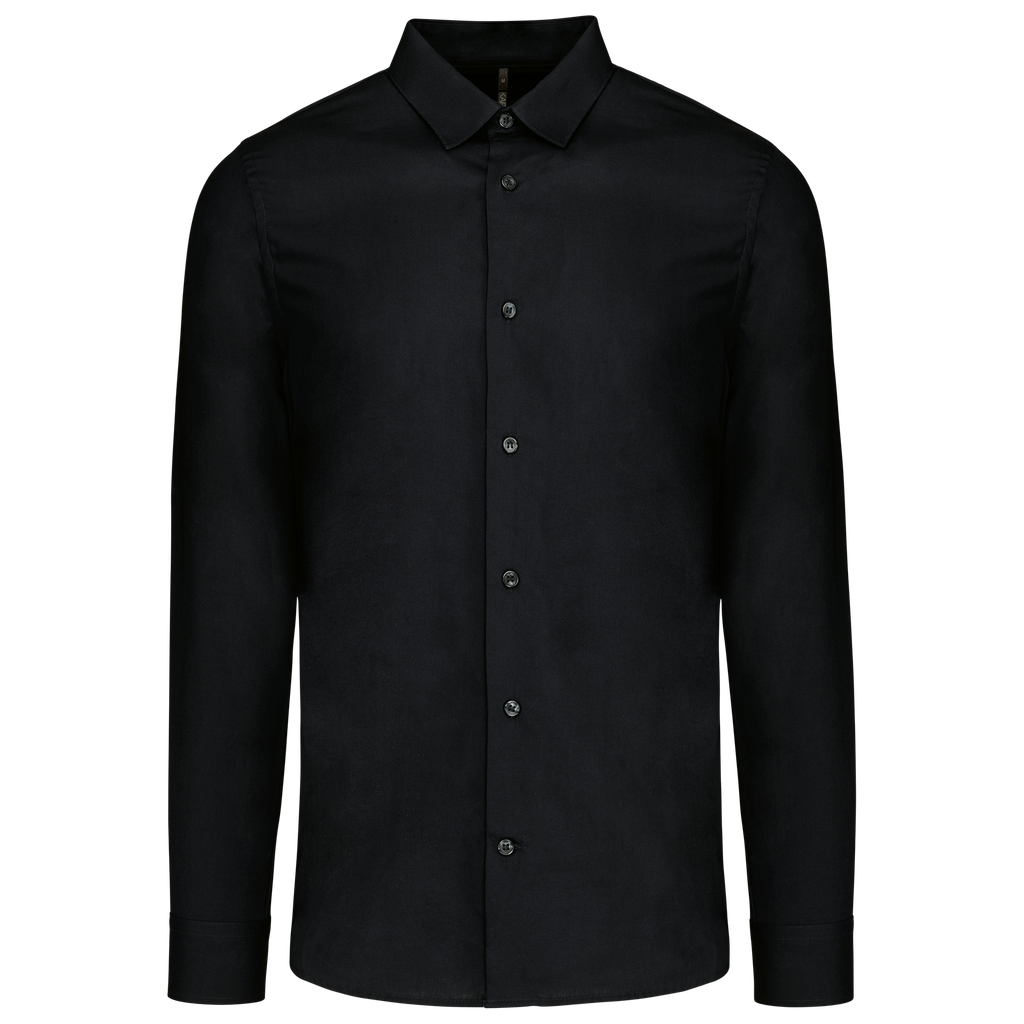 Men’s long-sleeved cotton poplin shirt - Kariban