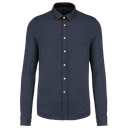 Men's long-sleeved Jacquard knit shirt - Kariban